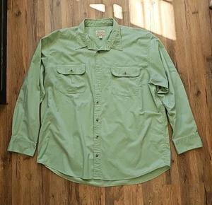 Cabela's Mens Button Up Top Size 2XL Tall Green - Picture 1 of 8