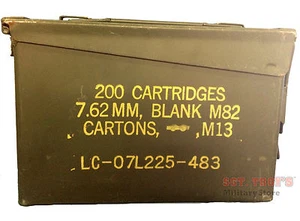 Militar 30 CAL Grado 1 M19A1 Metal AMMO CAN 7,62 mm CAJA CALIBRE .30 - Imagen 1 de 5