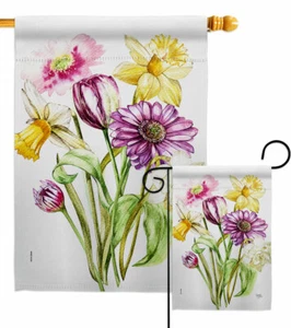 Frühling Blumenstrauß Garten Flagge Floral Deko klein Geschenk Hof Haus Banner - Bild 1 von 17