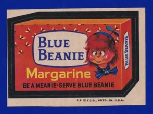 BLUE BEANIE MARGARINE 1973 TOPPS WACKY PACKAGES series 4 EXMINT (OC) - Picture 1 of 2