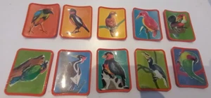 LOT DE 10 ECUSSONS COLLECTION LES OISEAUX MERVEILLEUX DES CAFES MAURICE - Picture 1 of 1