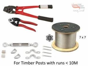 Balustrade Turnbuckle Kits (33)+ Stainless Steel Wire (150m) + Swager + Cutter - Picture 1 of 12