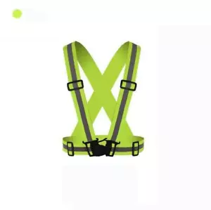 Safety Vest High Visibility Clothing Motorcycle Reflector Sports Accident Neon - Picture 1 of 19