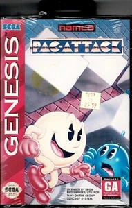 Pac-Attack Sega Genesis New Radically Twisted Think Fast Challenge & Puzzle Game - Picture 1 of 2