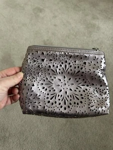Make Up Bag/ Clutch  Metallic Cut Out Pattern New No Tags - Picture 1 of 4