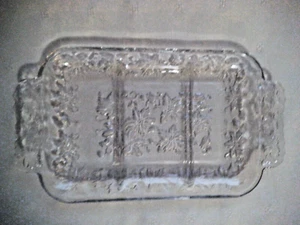 PRINCESS HOUSE FANTASIA 3-PART TAB HANDLE RELISH TRAY ~ EUC RETIRED #534 12x7 - Picture 1 of 3