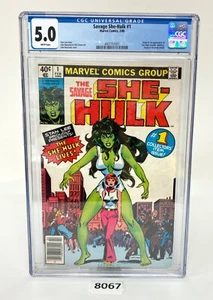 She-Hulk #1 Marvel Comics 1980 Der erste Auftritt Ursprung CGC 5.0 weiße Seiten - Bild 1 von 13