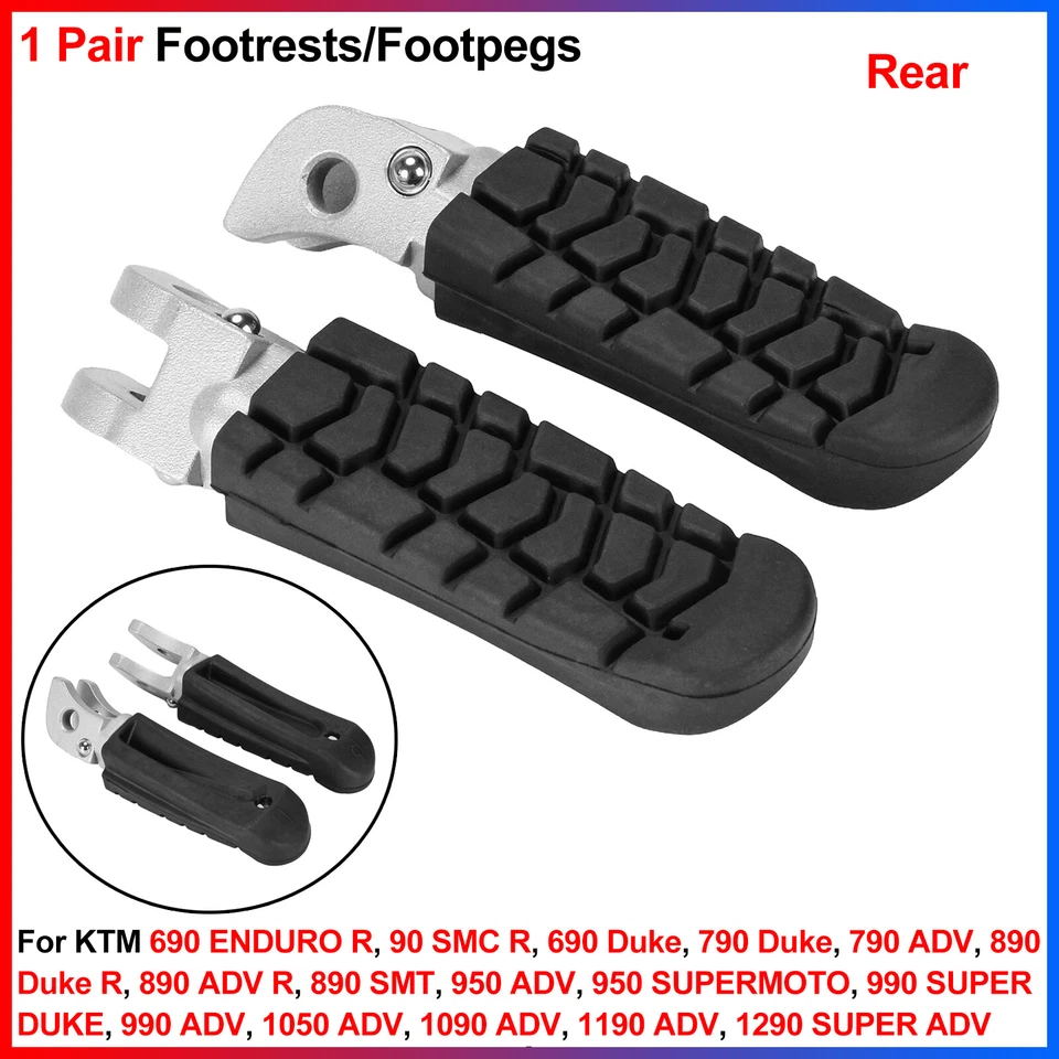 Para KTM 690 ENDURO R, 90 SMC R, 690/790 Duke, 790 ADV - Reposapiés/escaleras traseros Foto 1 de 4