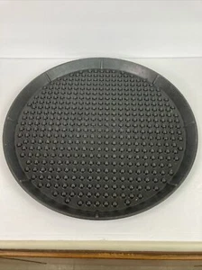 HS Inc. HS1032 16" Charcoal Polypropylene Pizza Pleezer Pizza Tray Each - Picture 1 of 6