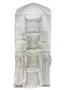 2 Doppelseitige Hängende Station Tasche Organizer für Schrank oder Zuhause hält Geschenkverpackungen - Bild 1 von 12