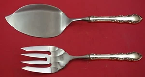 Georgian Rose by Reed & Barton Sterling Silver Salmon Serving Set Fish Custom - Picture 1 of 3