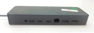 HP HSA-B005DS USB-C UNIVERSAL DOCKING STATION W/ 90W AC ADAPTER EXTRAS - Picture 1 of 7