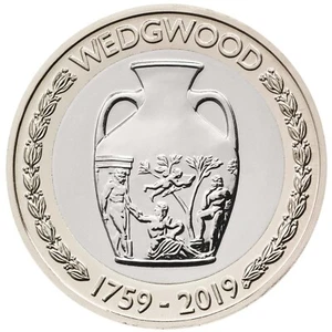 2019 Wedgwood £2 Rare Two Pound Coin - Picture 1 of 2
