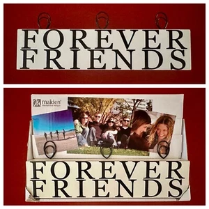 "Forever Friends" - BFF Unisex Table Top Picture Holder Three Clips - New in Box - Picture 1 of 5