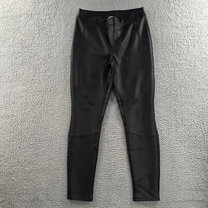 Express Womens Leggings Black Medium High Rise Ankle Stretch Polyester Blend - Picture 1 of 14