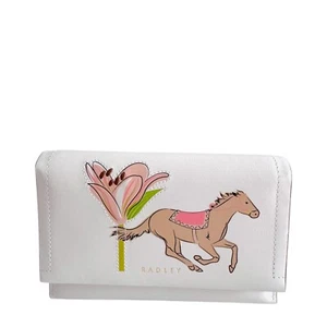 RADLEY Kentucky Derby SS25 Chalk Leather Medium Bifold Purse - New - RRP £79 - Picture 1 of 5