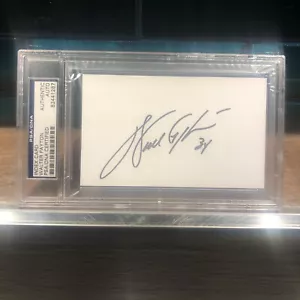 Walter Payton HOF Signed 3x5 Index Card PSA DNA COA Autograph Auto Chicago Bears - Picture 1 of 3