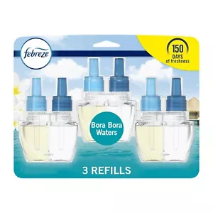 Febreze Plug Bora Bora Waters Scent Oil Refill Air Freshener 0.87oz 3ct - Picture 1 of 1