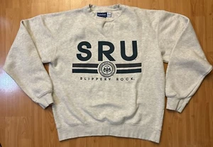 Vintage Slippery Rock University Sweatshirt Medium Pennsylvania College - Picture 1 of 10