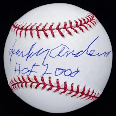 Sparky Anderson HOF 2000 Signed OML Baseball - Immaculate Condition!  BAS - Image 1 of 2