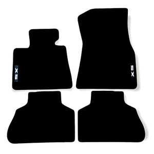 Car Floor Mats For BMW X5 G05 Velour Waterproof Black Carpet Rugs Auto Liners - Picture 1 of 12