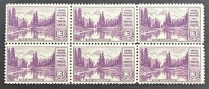 US 1934 Sc# 742 Block of 6 MNH Stamps Mt. Rainier National Park Washington - Picture 1 of 2