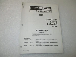 Catálogo de piezas fueraborda OB4160 Force 1987 35 HP B modelos - Imagen 1 de 3