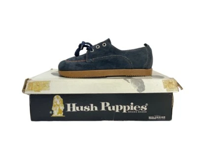 Zapatos de vestir vintage Hush Puppies niños grandes jóvenes talla 3.5 stock muerto nuevos en caja años 90 nuevos en caja Foto 1 de 4
