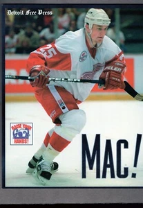 DARREN McCARTY Detroit Free Press MAC! DETROIT RED WINGS 8x10 Collect Card! - Picture 1 of 1