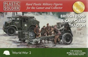 Tractor cuádruple Plastic Soldier 1/72 25 libras y CMP con tripulaciones (x2) - Imagen 1 de 1