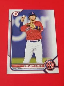 2022 Bowman Draft Paper Base BD-123 Marcelo Mayer - Boston Red Sox - Picture 1 of 3