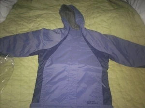 Brand New Girls Parka Medium Red Ledge Lined Winter Jacket Coat SKi Snow Purple - Picture 1 of 2