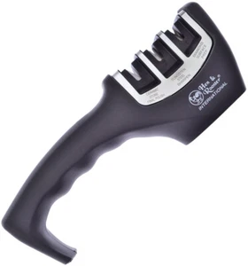 Hen & Rooster Int'l Black Rubber Premium 3 - Stage Knife Sharpener - HRI-100B - Picture 1 of 1