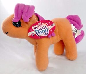 NWT 2003 MY LITTLE PONY Stuffed Plush " SPARKLEWORKS " Orange Pink NANCO Hasbro