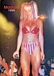 Magazine Illustration Pro Wrestler Madusa in Bikini - Picture 1 of 1