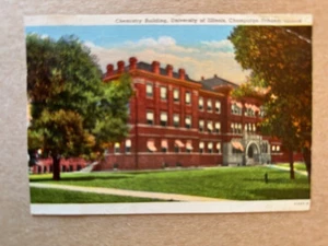 Cartolina: Edificio di Chimica, Università dell'Illinois, Champaign Urbana 1945 - Foto 1 di 2