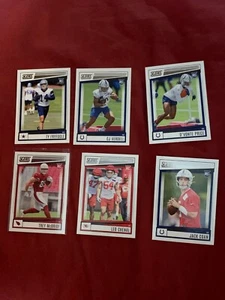 6 Different 2022 Panini Score Football Rookie Cards Lot Coan/McBride/Verdell/Pri - Picture 1 of 1