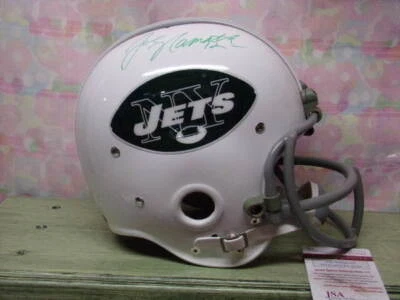 JOE NAMATH SIGNED CUSTOM T/B NEW YORK JETS SB III "RK" HELMET JSA RARE! - Image 1 of 3