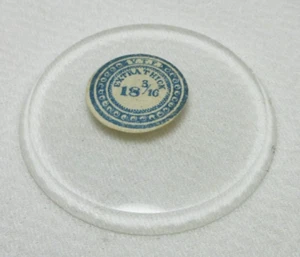 EXTRA THICK GLASS POCKET WATCH CRYSTAL LIGNE SIZE 18 3/16 WATCHMAKER PART #D18 - Picture 1 of 5