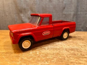 Vintage Tonka Toy Red Jeep Pick-Up Truck Pressed Steel Antique Auto Car - Picture 1 of 14