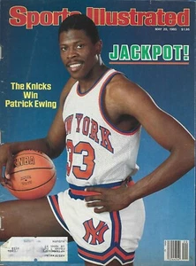 NEW YORK KNICKS PATRICK EWING 1985 SPORTS ILLUSTRATED 11X ALL STAR GEORGETOWN - Picture 1 of 1