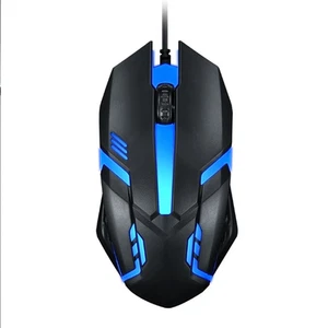 Gaming Setup 1600DPI LED Optical Mouse Reliable Connection Comfortable To Hold - Photo 1/24