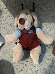 Vintage Ganz Bros Jumbo Falten Welpe Hund Plüsch Handpuppe 1980 OHNE KNOCHEN süß - Bild 1 von 10