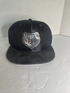 New Era Memphis Grizzlies 59Fifty Hat Cap Fitted 7 3/8 inch Black Velvety Brim - Picture 1 of 8