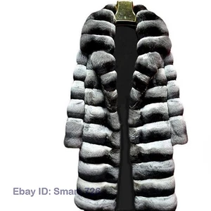 Men's Winter Collar Faux Fur Mens Overcoat Zebra Pattern Large Size Furry Coats - Picture 1 of 7