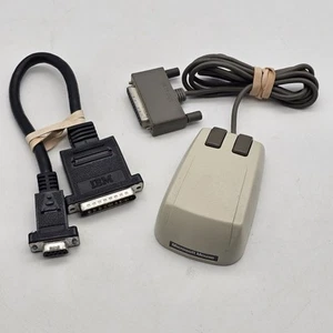 Mouse seriale Microsoft vintage anni 80 retrò 2 pulsanti 25 pin con adattatore 9 pin  - Foto 1 di 10