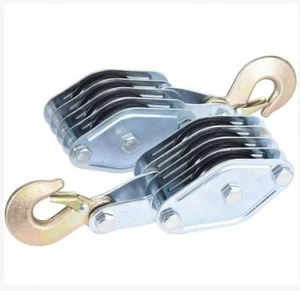 Hebeblock Flaschenzugsystem Handbetrieben Riemenscheibe Haken Hebe- und Hebewerkzeug - Bild 1 von 22