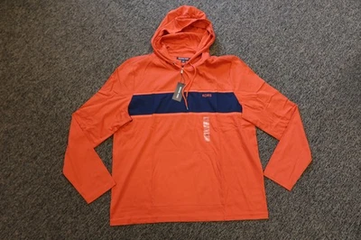 New Michael Kors Men's Pullover Hoodie Hooded Shirt - XXL - Burnt Orange / Navy - Image 1 of 4