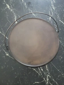 Griswold Cast Iron #16 Large Logo Bailed Griddle, 743A restored Spins Wobbles - Picture 1 of 9