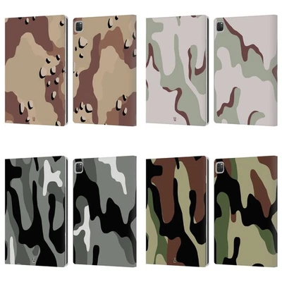 FUNDA BILLETERA LIBRO CUERO CAMUFLAJE MILITAR HEAD CASE DESIGNS PARA APPLE iPAD Foto 1 de 4